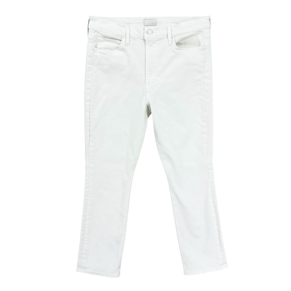 MOTHER Jeans The Mid Rise Dazzler Ankle Fairest Of Them All White - Picture 1 of 10